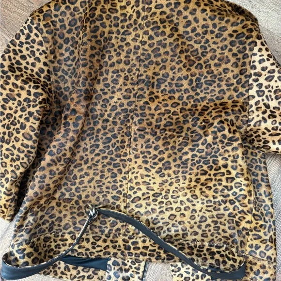 Skingraft Leopard Print Leather Jacket XL as new - Picture 4 of 5
